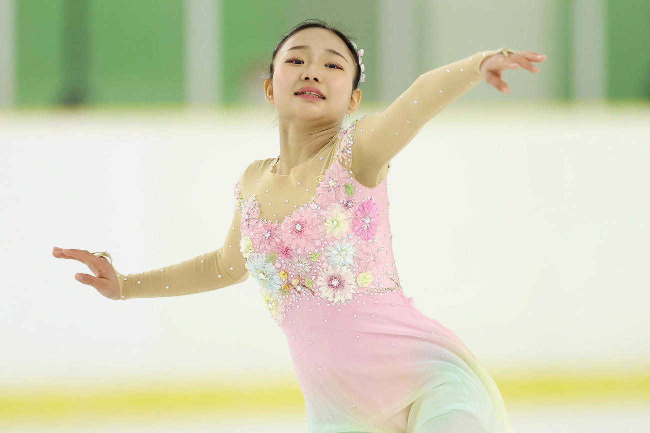 第79回国民スポーツ大会冬季大会　少年女子SPで演技する和田（撮影・前田充）＝2025年1月27日