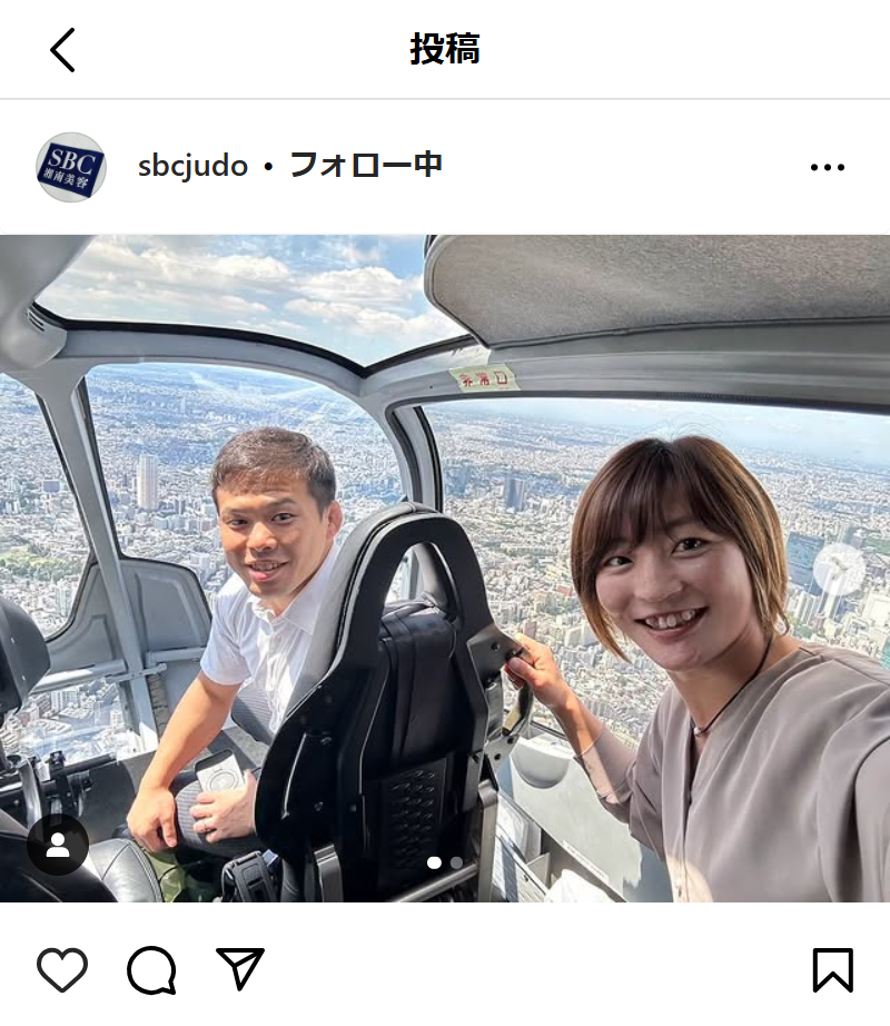 SBC湘南美容クリニック柔道部の公式インスタグラムから