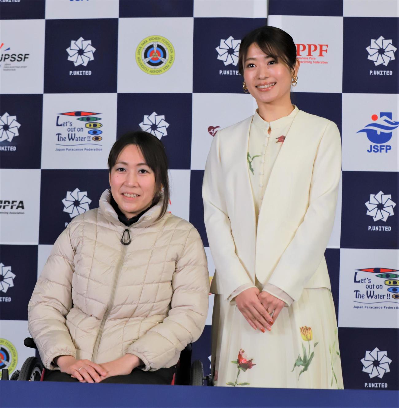 「P．UNITED SESSION 2025」に登壇した花岡恵梨香さん（左）と市川美余さん（撮影・藤塚大輔）