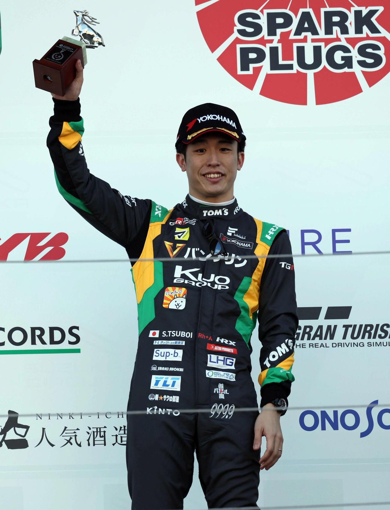 スーパーフォーミュラ第2戦で2位となった坪井翔（撮影・宮崎幸一）
