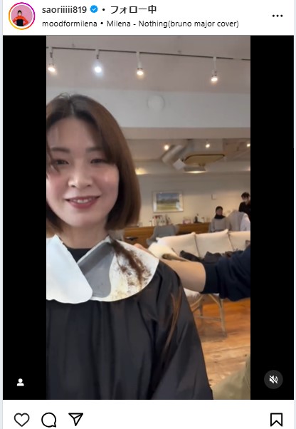 木村沙織さんのインスタグラムから