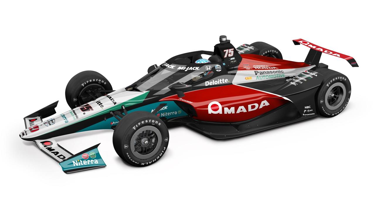 インディ500で佐藤琢磨が駆る75号車のマシンカラーリングイメージ