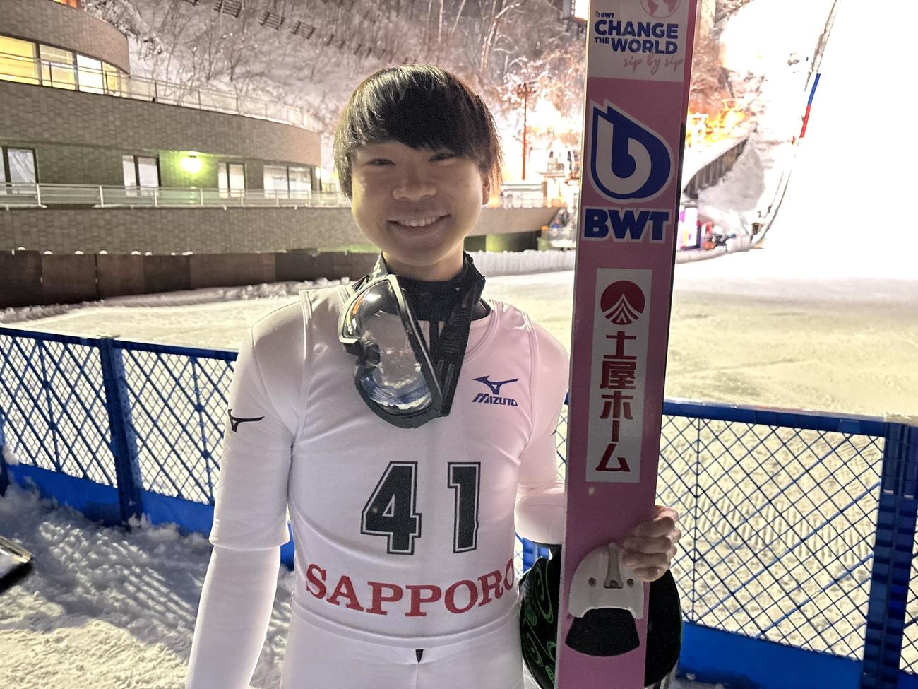 逆転優勝した竹花（撮影・保坂果那）