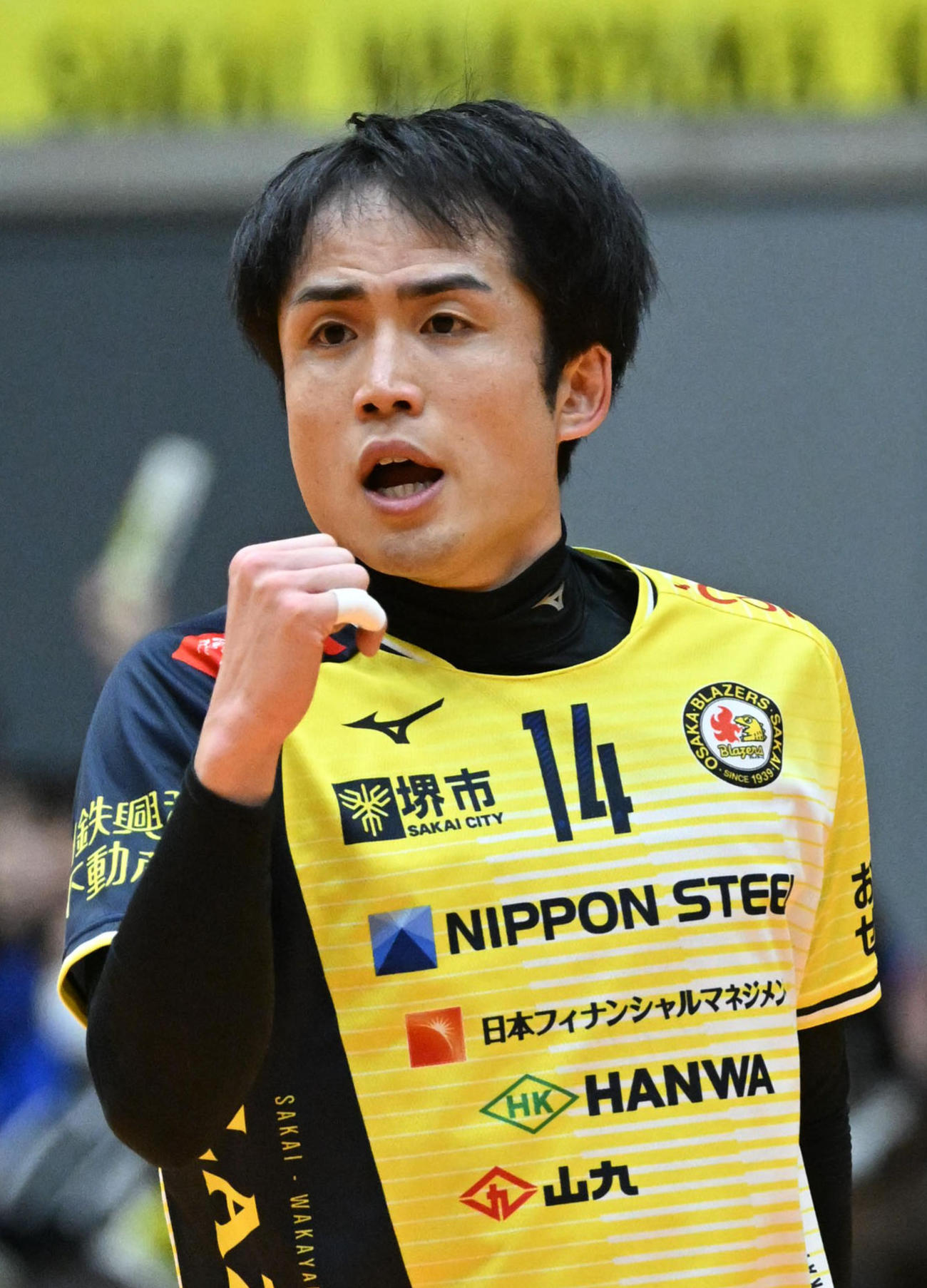 日鉄堺BZの山口頌平＝2024年12月7日