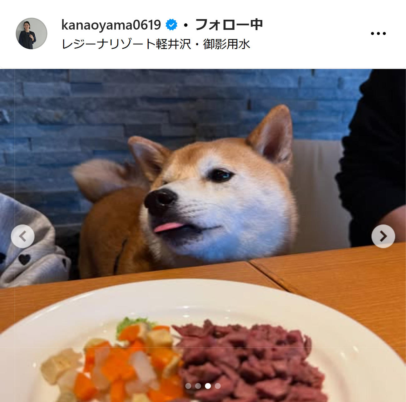大山加奈さんのインスタグラムから