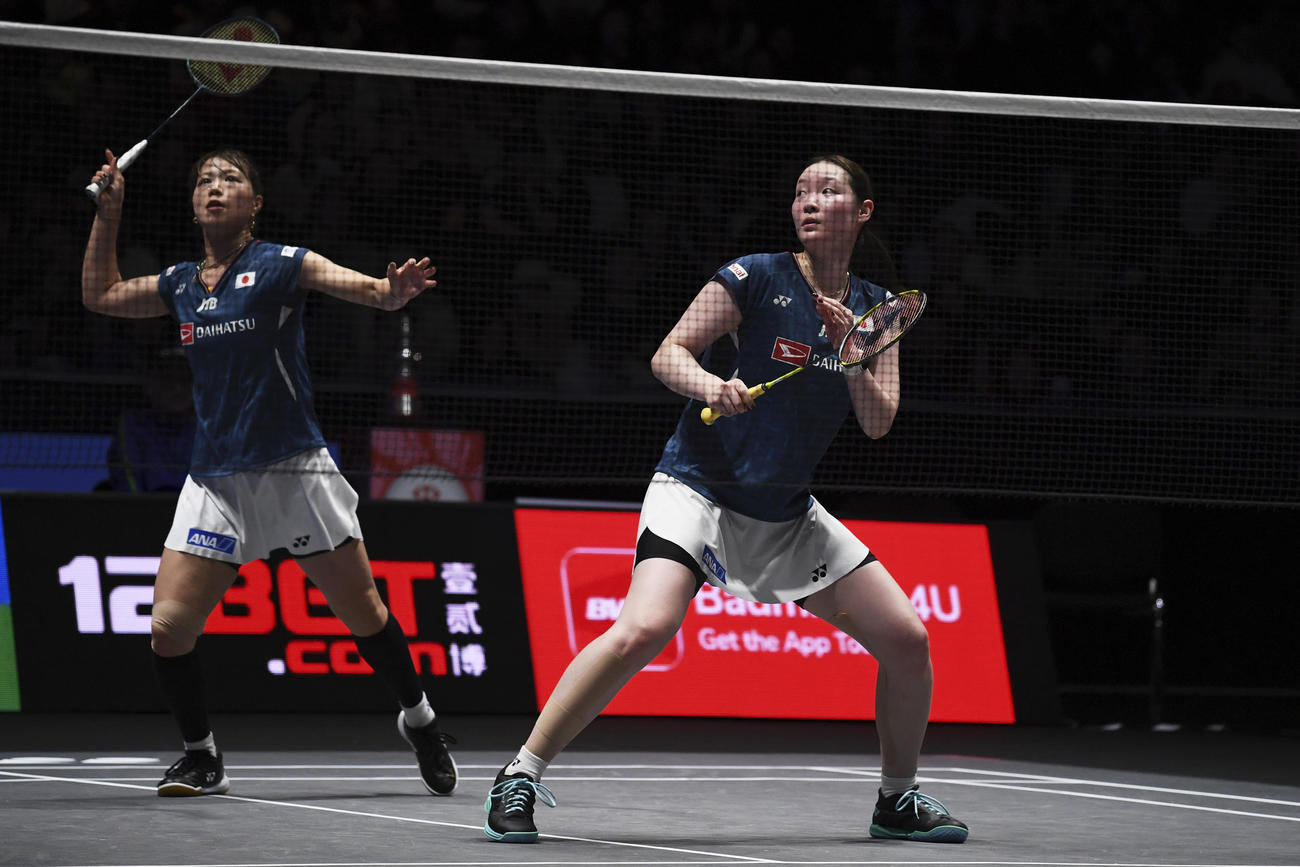 全英オープン　女子ダブルス決勝で敗れた福島由紀、松本麻佑組（AP）