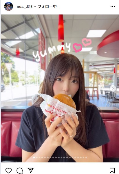 衣笠乃愛のインスタグラムから