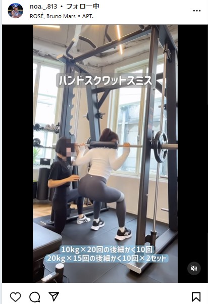 衣笠乃愛のインスタグラムから