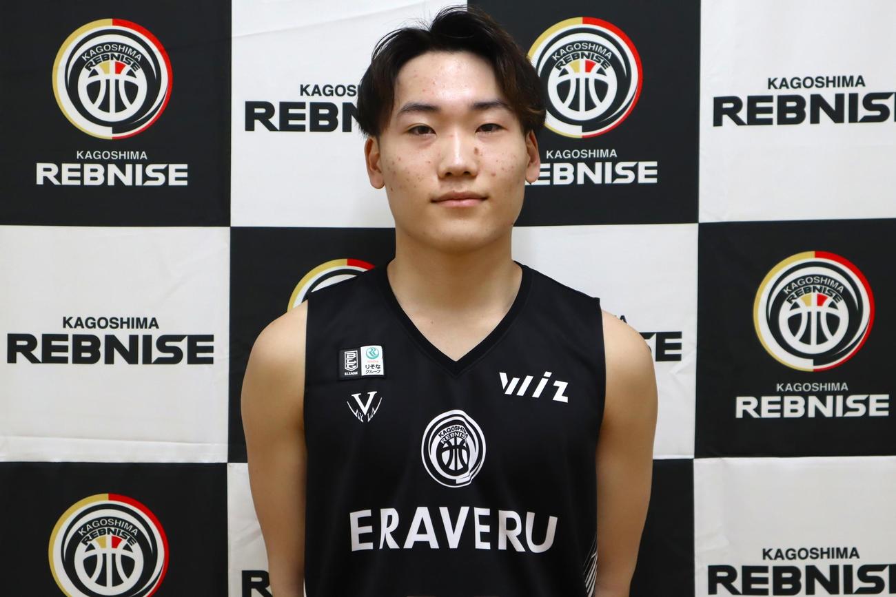 B2鹿児島に特別指定選手として加入した井上大道（提供：鹿児島レブナイズ）