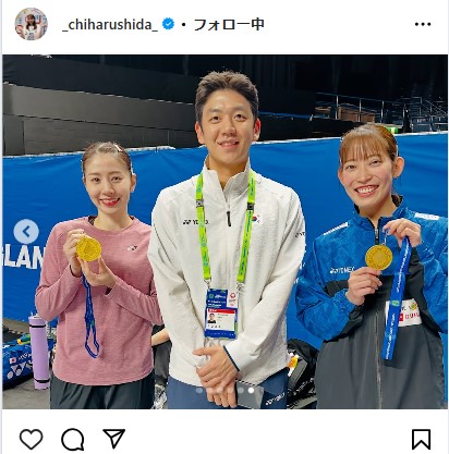 志田千陽のインスタグラムから