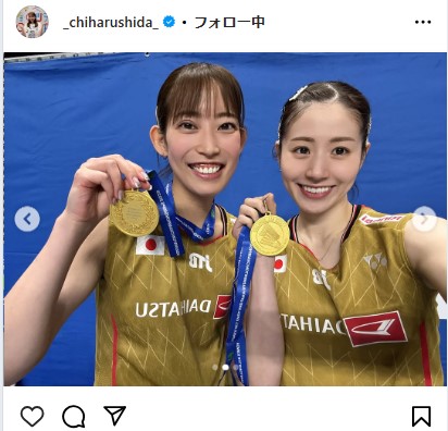志田千陽のインスタグラムから