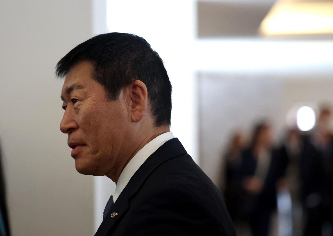 IOC会長選に立候補した渡辺守成氏（ロイター）