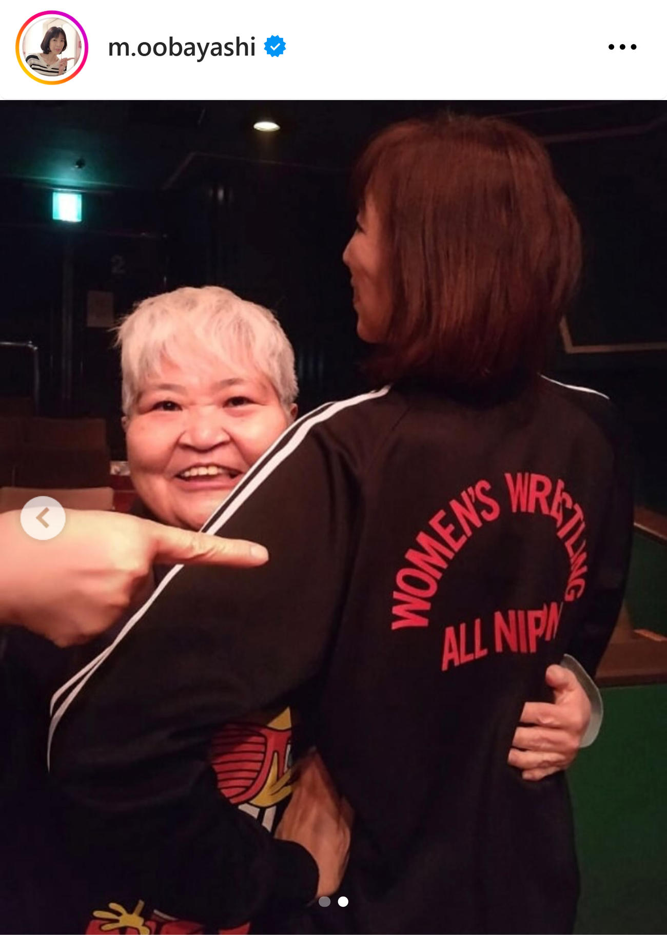 大林素子さんのインスタグラムから
