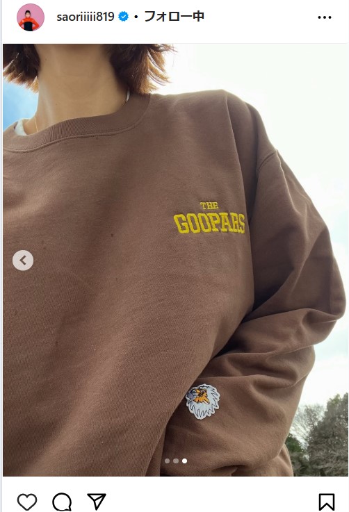 木村沙織のインスタグラムから