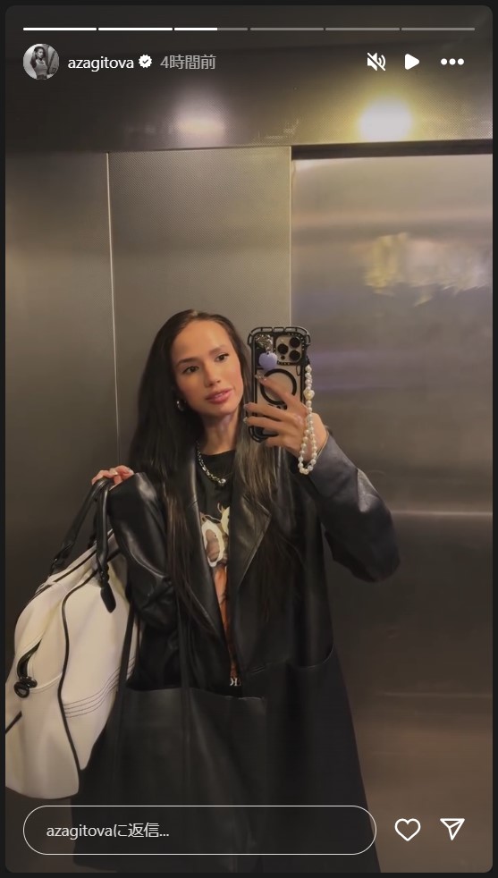 ザギトワのインスタグラムから