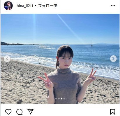 菊池日菜のインスタグラムから