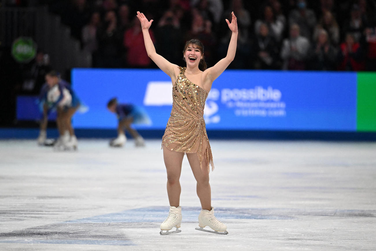世界選手権で初優勝を飾ったアリサ・リュウ（２０２５年３月２８日、ロイター）