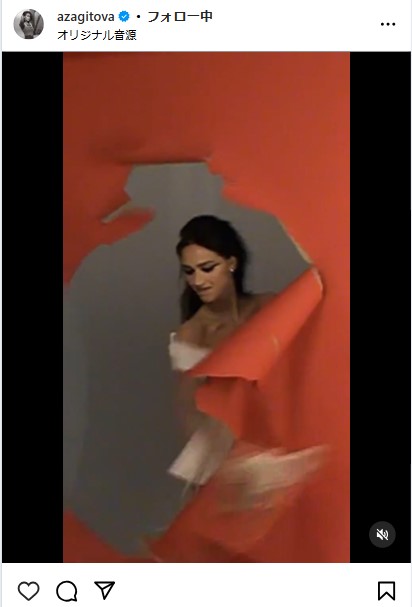 ザギトワのインスタグラムから
