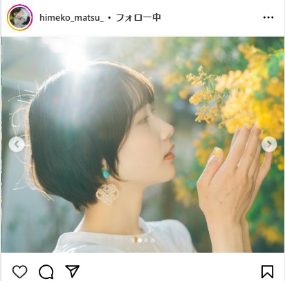 姫子のインスタグラムから