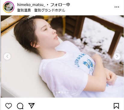 姫子のインスタグラムから