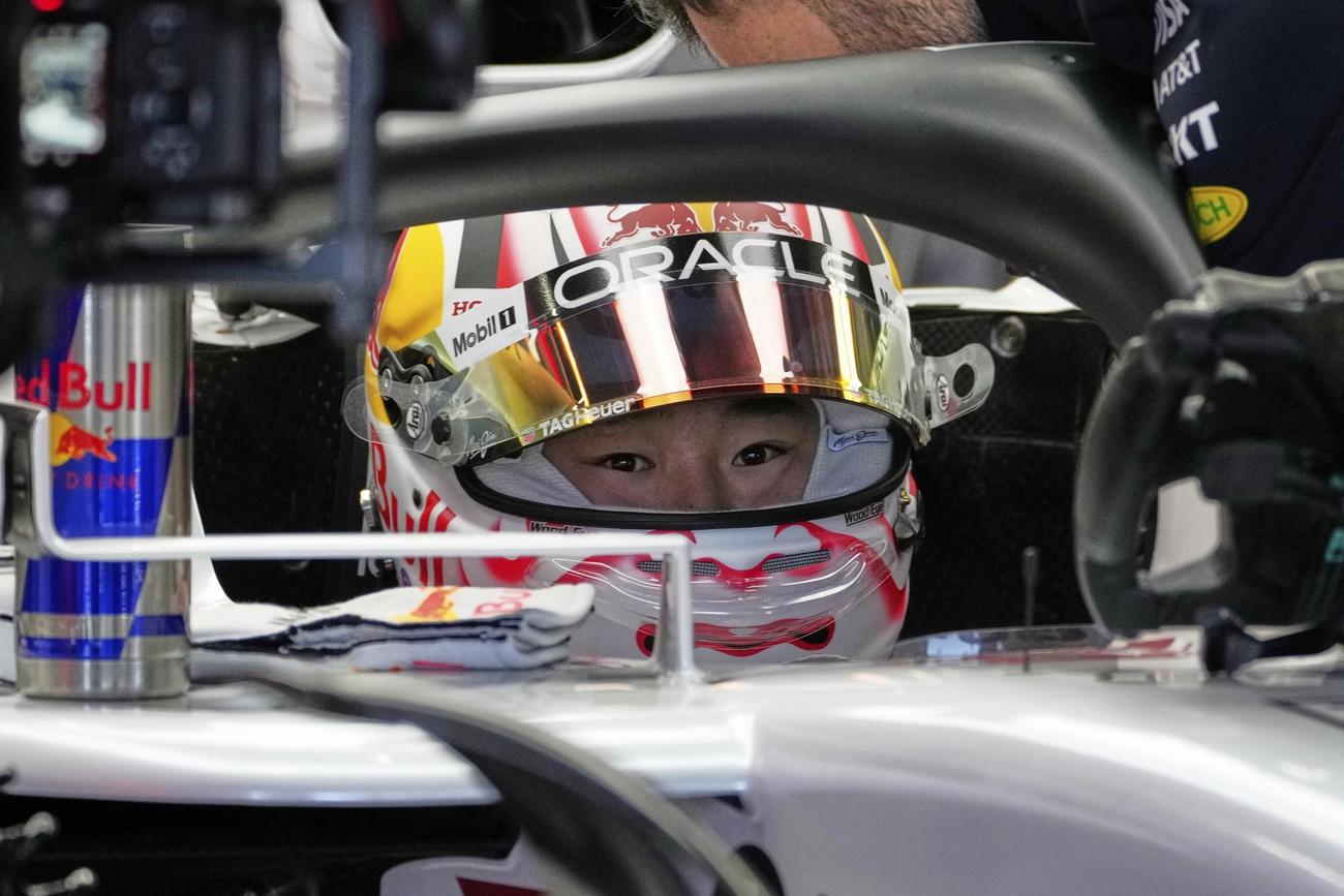 F1日本GP　FP1でフェルスタッペンに次ぐ６番手につけた角田裕毅（AP）