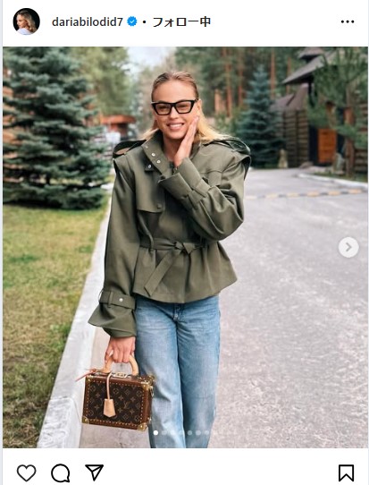 ダリア・ビロディドのインスタグラムから