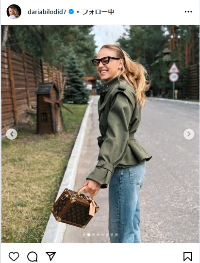 ダリア・ビロディドのインスタグラムから