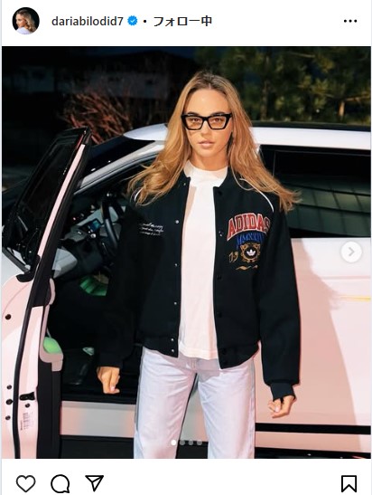 ダリア・ビロディドのインスタグラムから