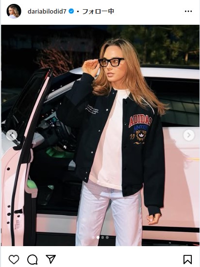 ダリア・ビロディドのインスタグラムから
