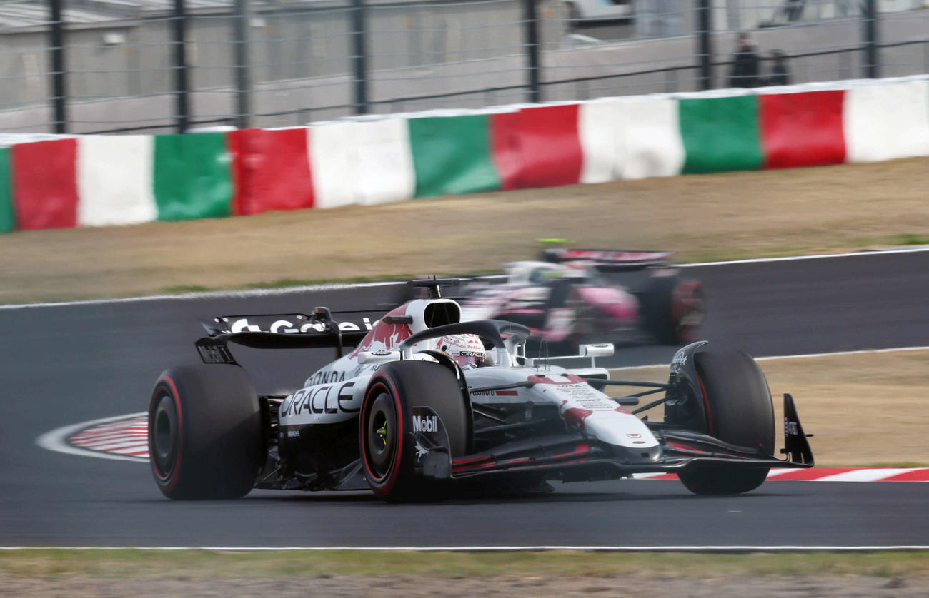 FP3から予選へと着実にマシンを仕上げてポールポジションを獲得したレッドブル・ホンダのフェルスタッペン（撮影・宮崎幸一）