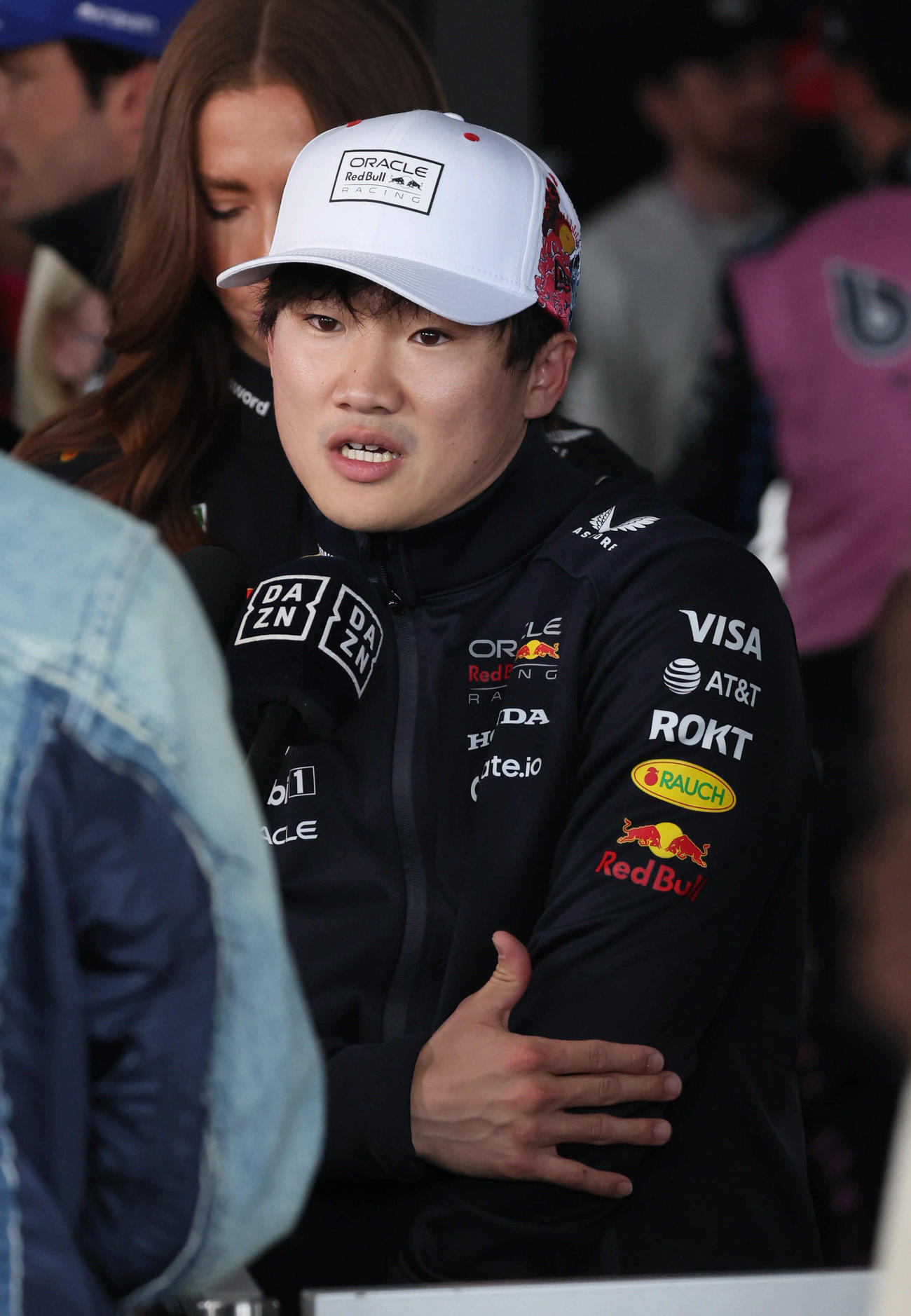 2日で4度の火災中断にアタックを阻まれ15位Q2敗退となったレッドブル・ホンダの角田裕毅（撮影・宮崎幸一）