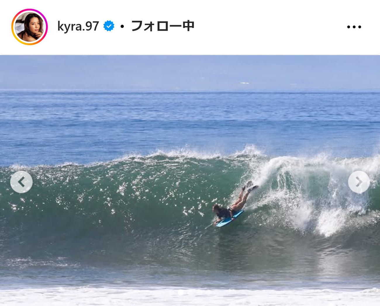 白波瀬海来のインスタグラムから