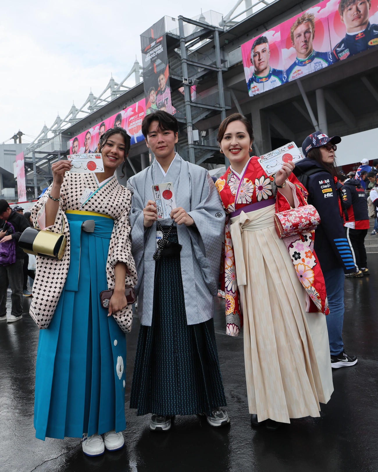 色々なアイディアで楽しむF1ファン（撮影・宮崎幸一）