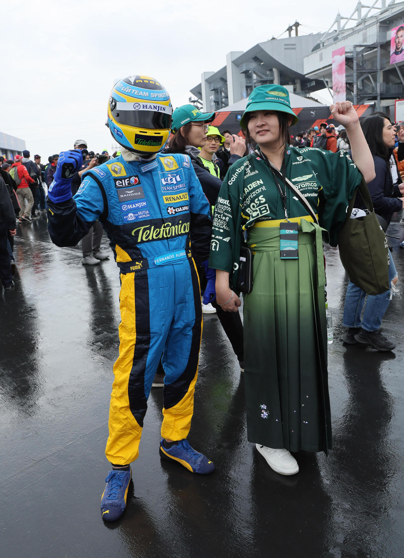 色々なアイディアで楽しむF1ファン（撮影・宮崎幸一）