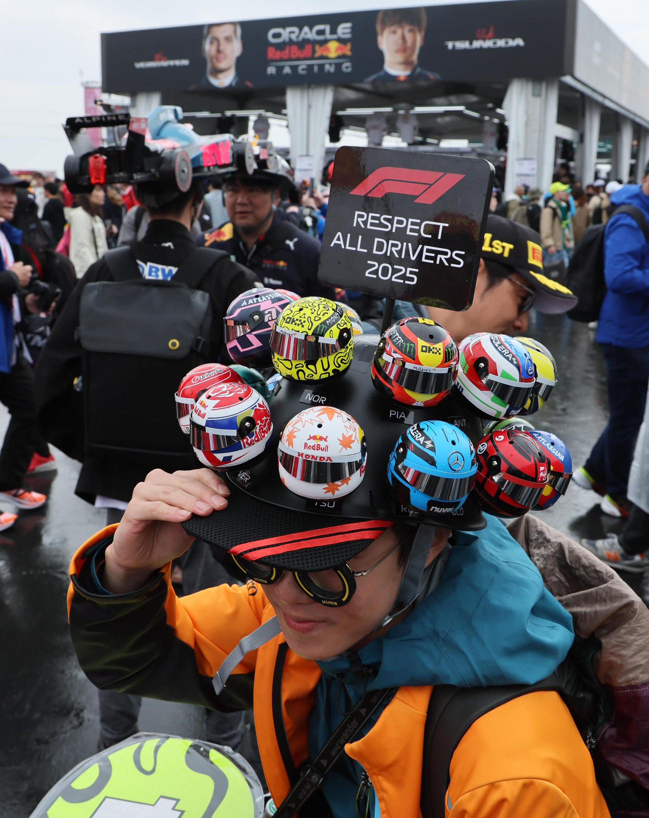 色々なアイディアで楽しむF1ファン（撮影・宮崎幸一）