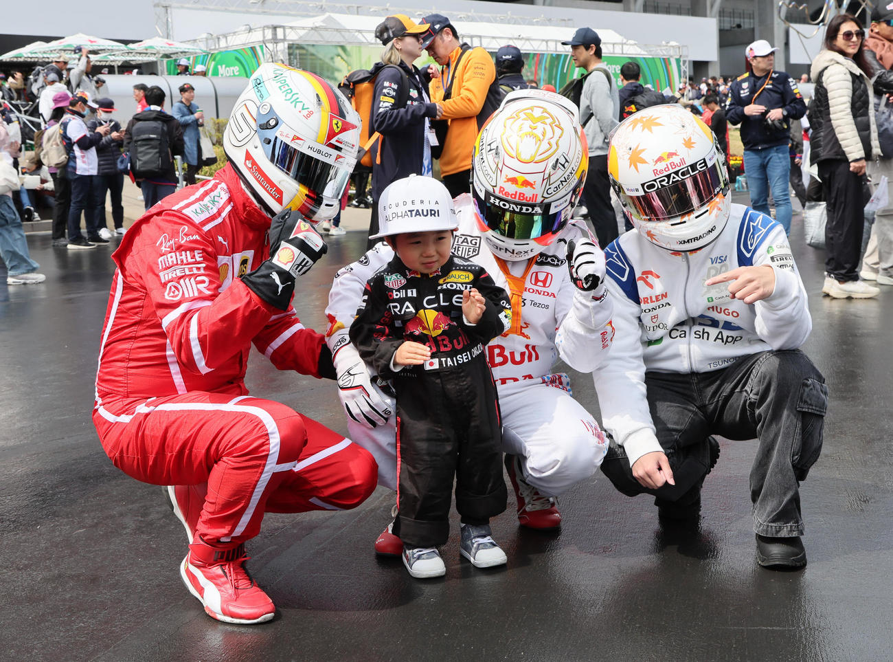 色々なアイディアで楽しむF1ファン（撮影・宮崎幸一）