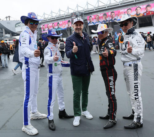 色々なアイディアで楽しむF1ファン（撮影・宮崎幸一）