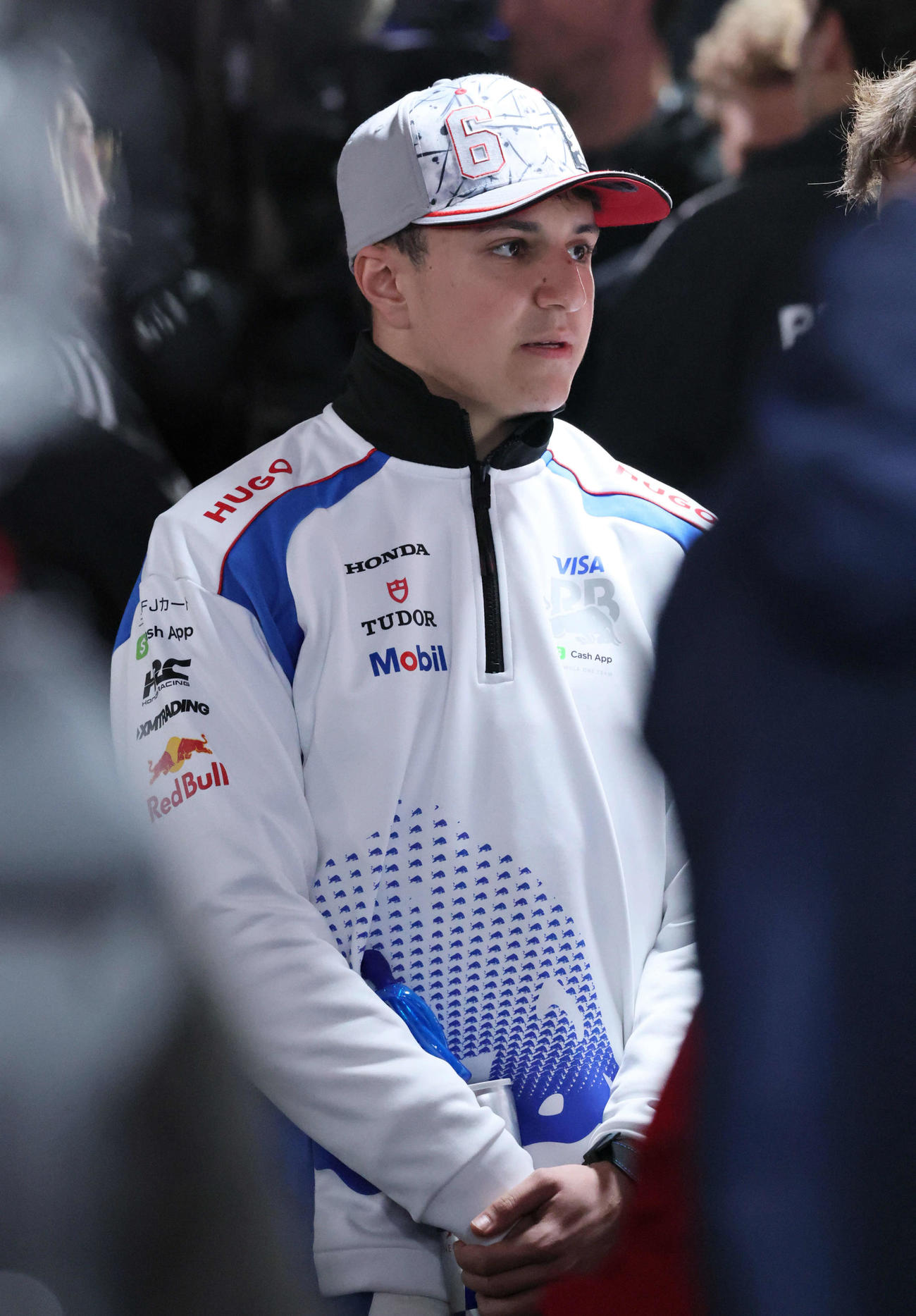 8位に入賞したレーシングブルズのハジャー（撮影・宮崎幸一）