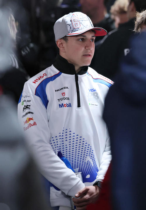 8位に入賞したレーシングブルズのハジャー（撮影・宮崎幸一）