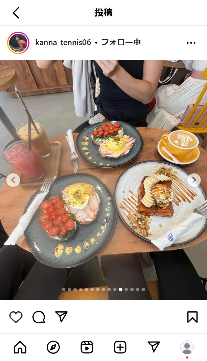 添田栞奈のインスタグラムから