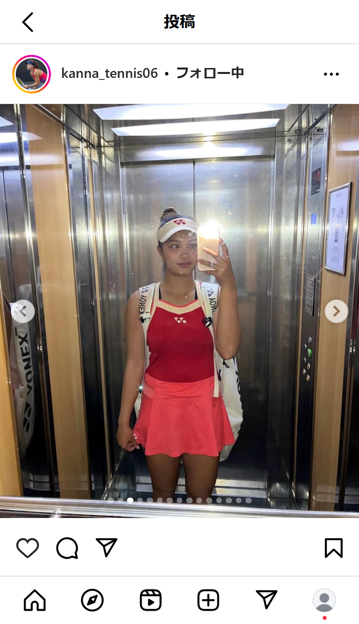 添田栞奈のインスタグラムから