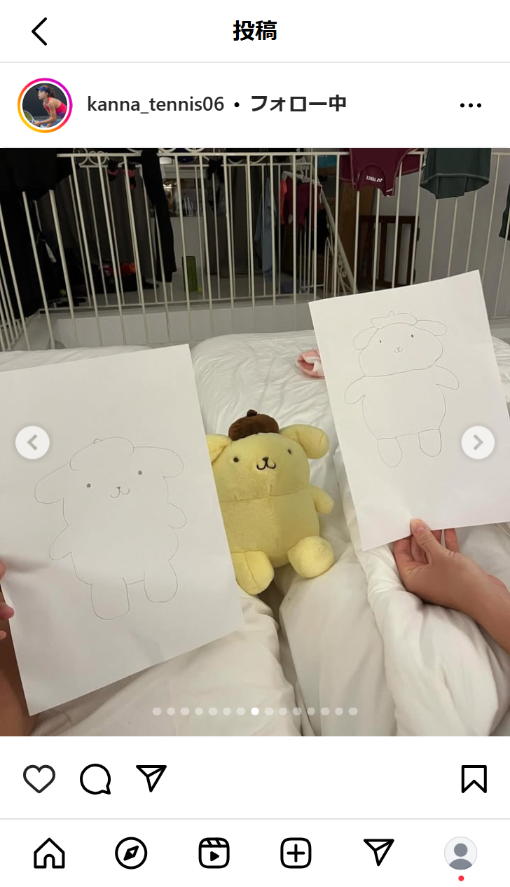 添田栞奈のインスタグラムから