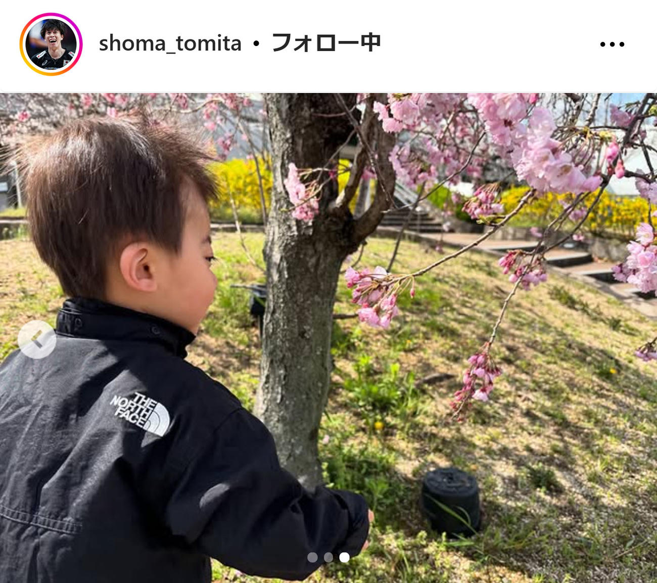 富田将馬のインスタグラムから