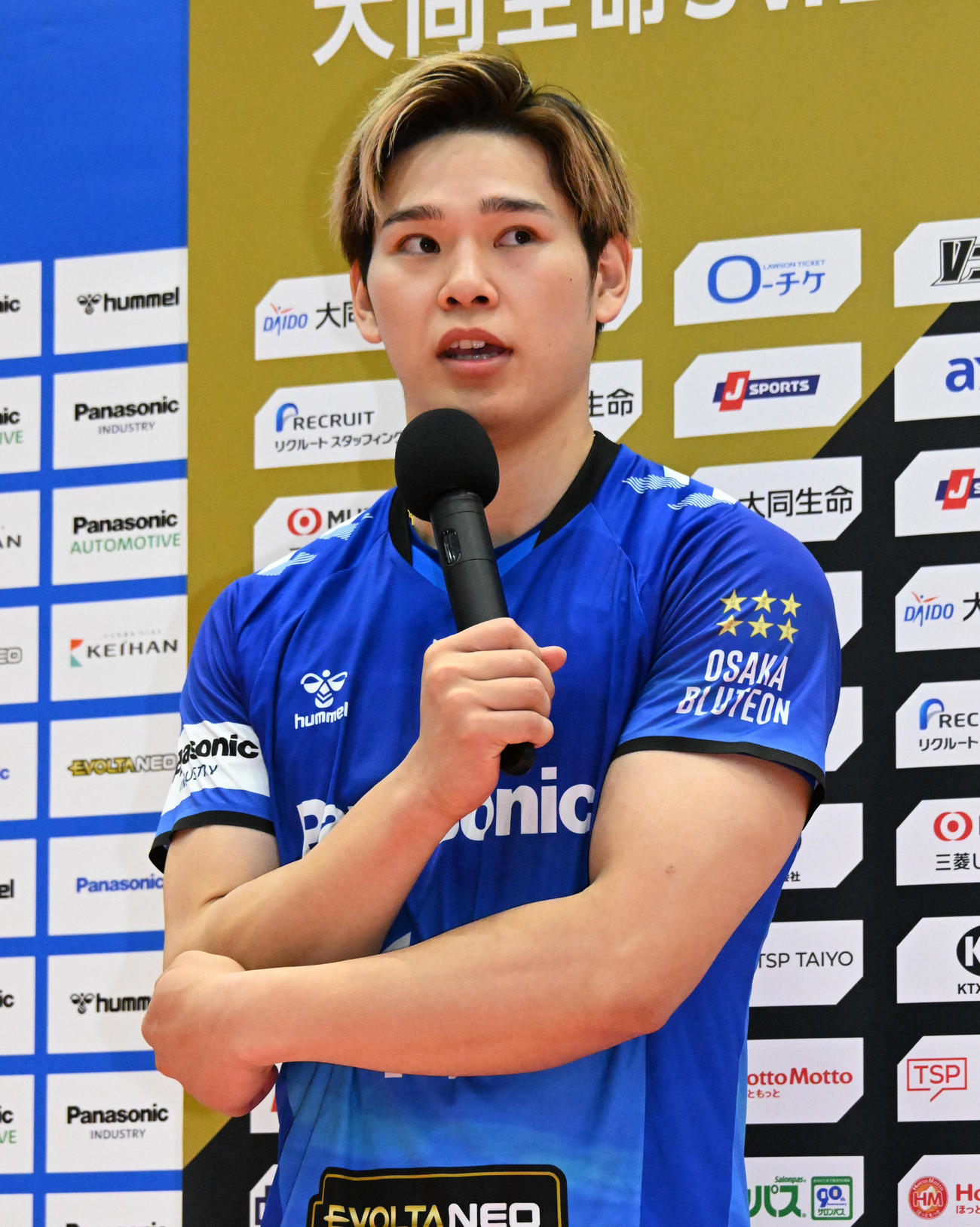 ベストプレイヤー賞に選ばれた大阪Bの西田（撮影・石井愛子）