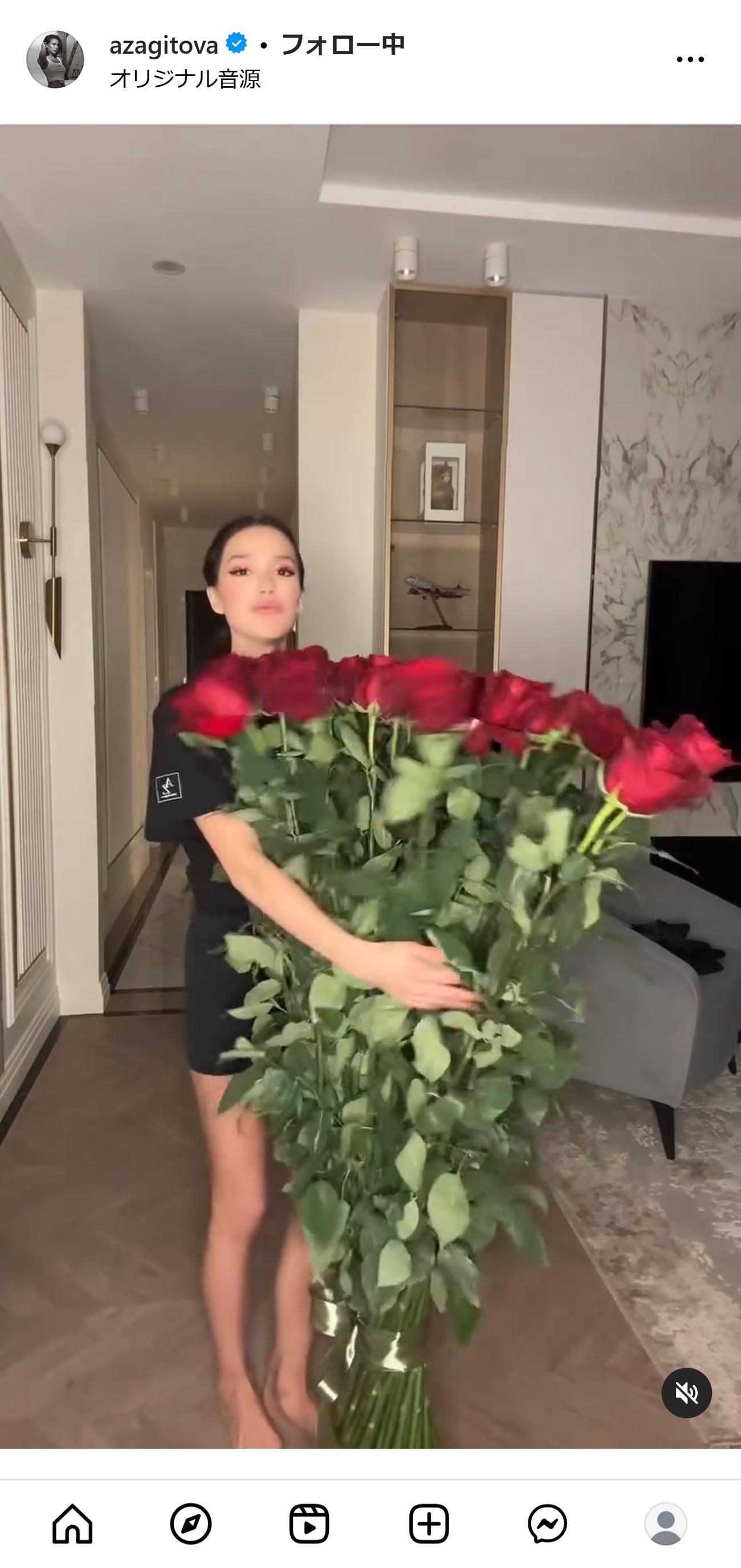 アリーナ・ザギトワのインスタグラムから