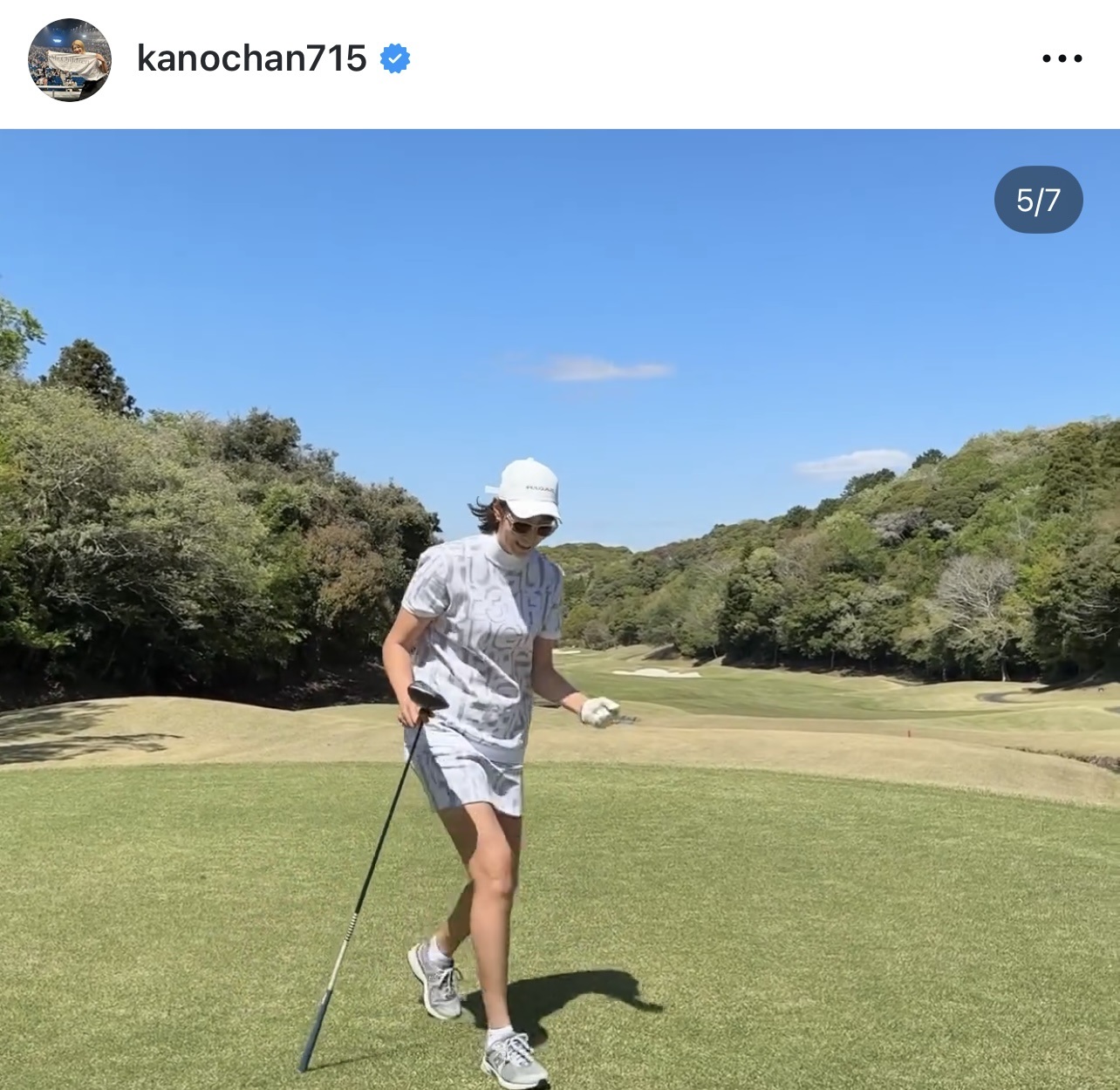 狩野舞子さんのインスタグラムから