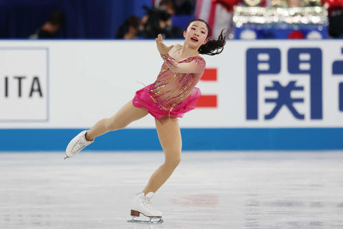 女子SP　華麗な演技を披露する千葉（撮影・宮地輝）