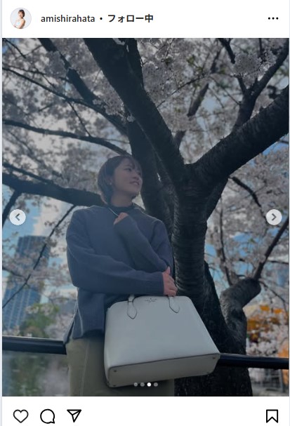 白幡亜美のインスタグラムから