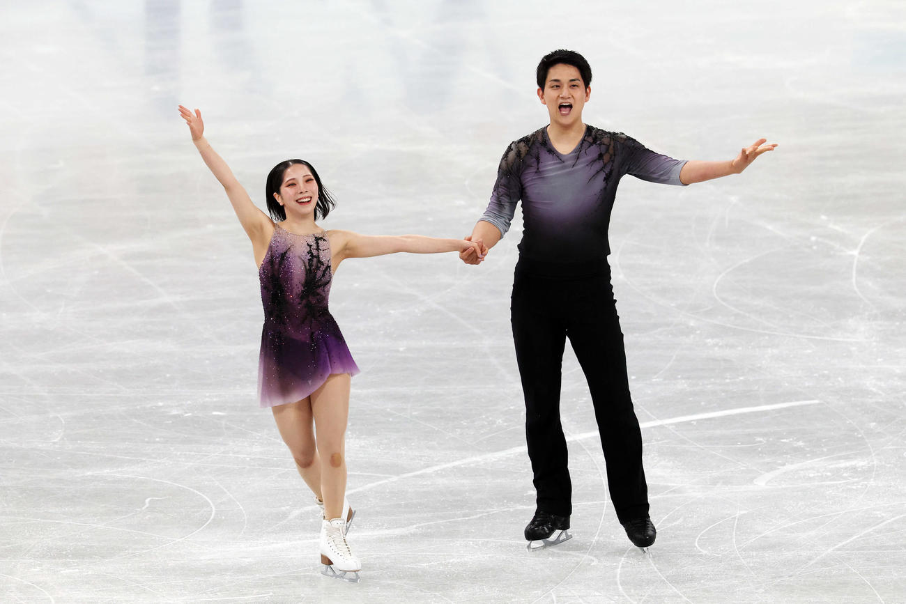 ペアSP　華麗な演技を披露した三浦、木原組（撮影・宮地輝）
