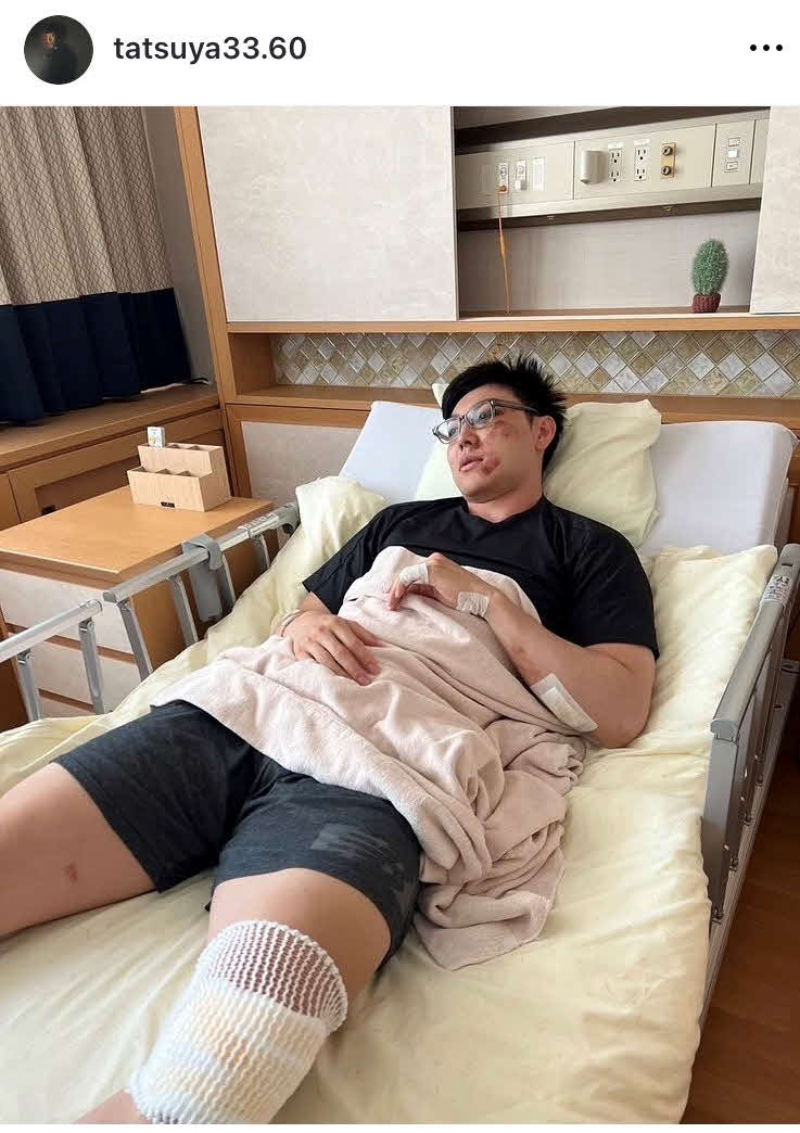 交通事故に巻き込まれてケガを負ったことを報告したスピードスケート男子の新濱立也（画像はインスタグラムより）